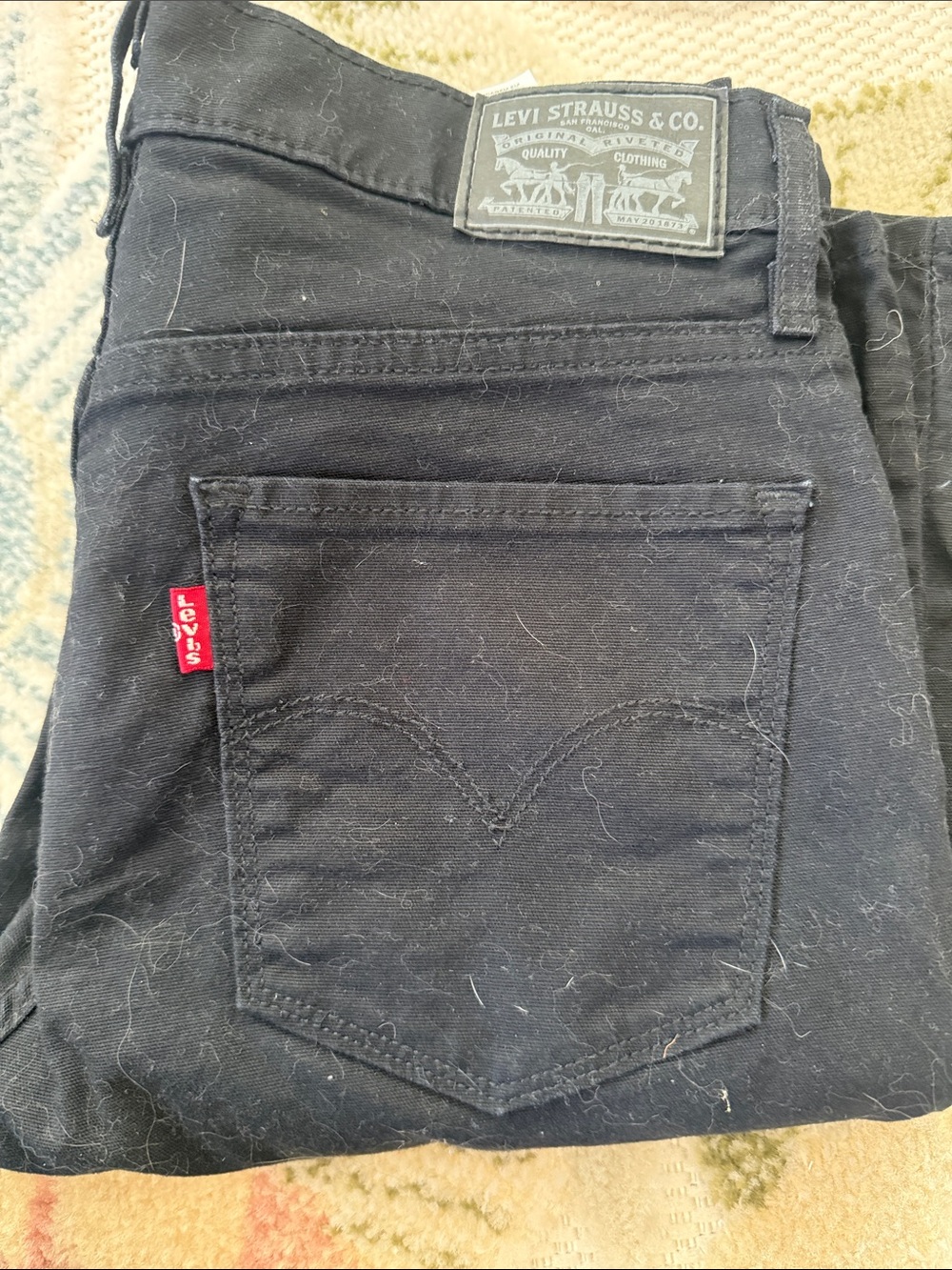 Levi's Black Jeans with Red Tab